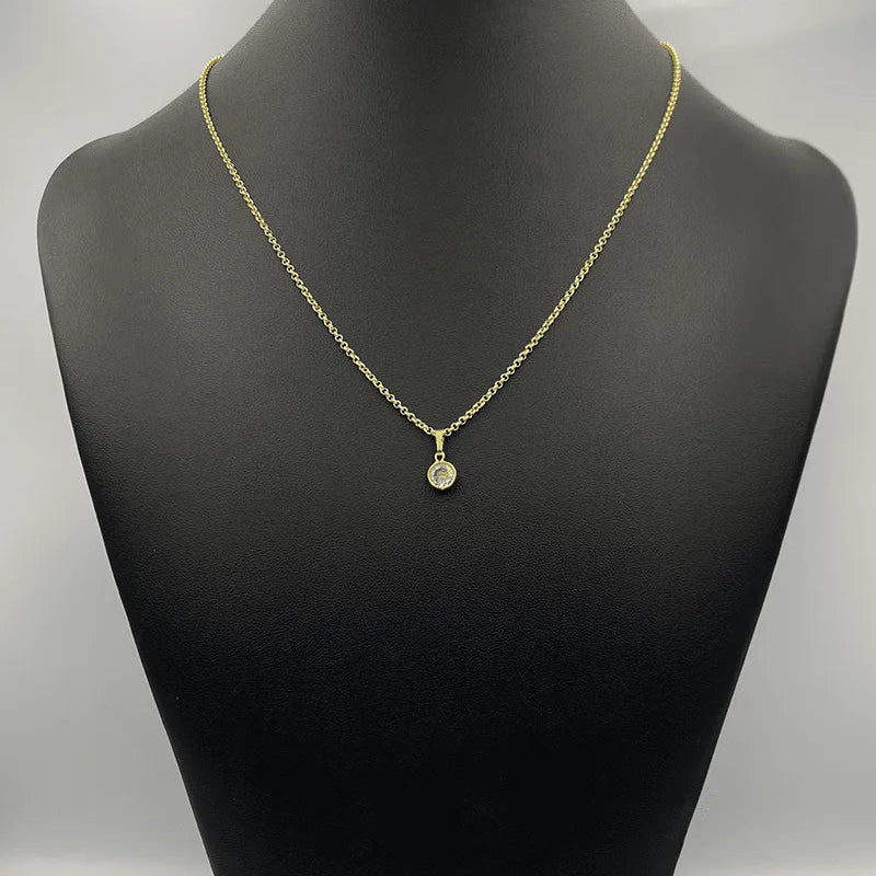 COLAR FEMININO COM PINGENTE PONTO DE LUZ - EXCLUSIVO PARA PRESENTEAR