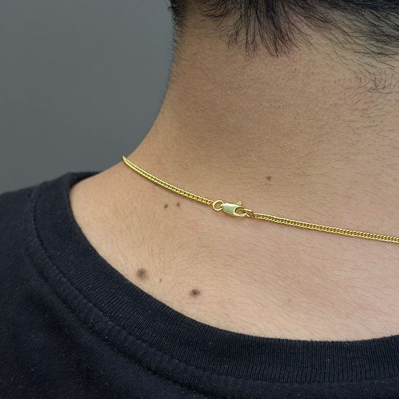 CORRENTE GRUMET 2MM - 70CM + PINGENTE FERRADURA PP - 1X1,2CM (BANHADO A OURO 18K)
