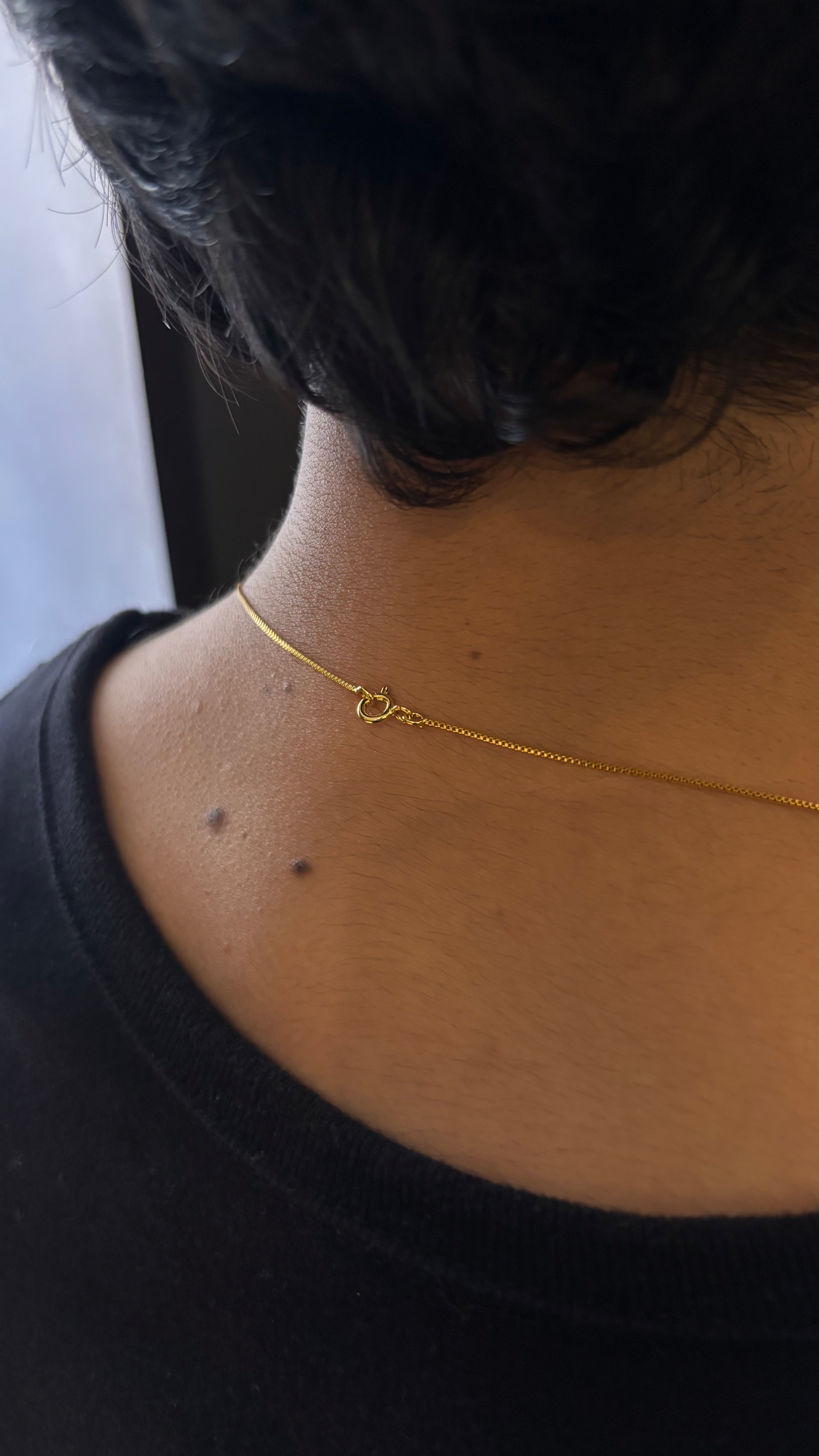 CORRENTE VENEZIANA 1MM - 70CM + PINGENTE TUDO POSSO - BANHADO A OURO 18K