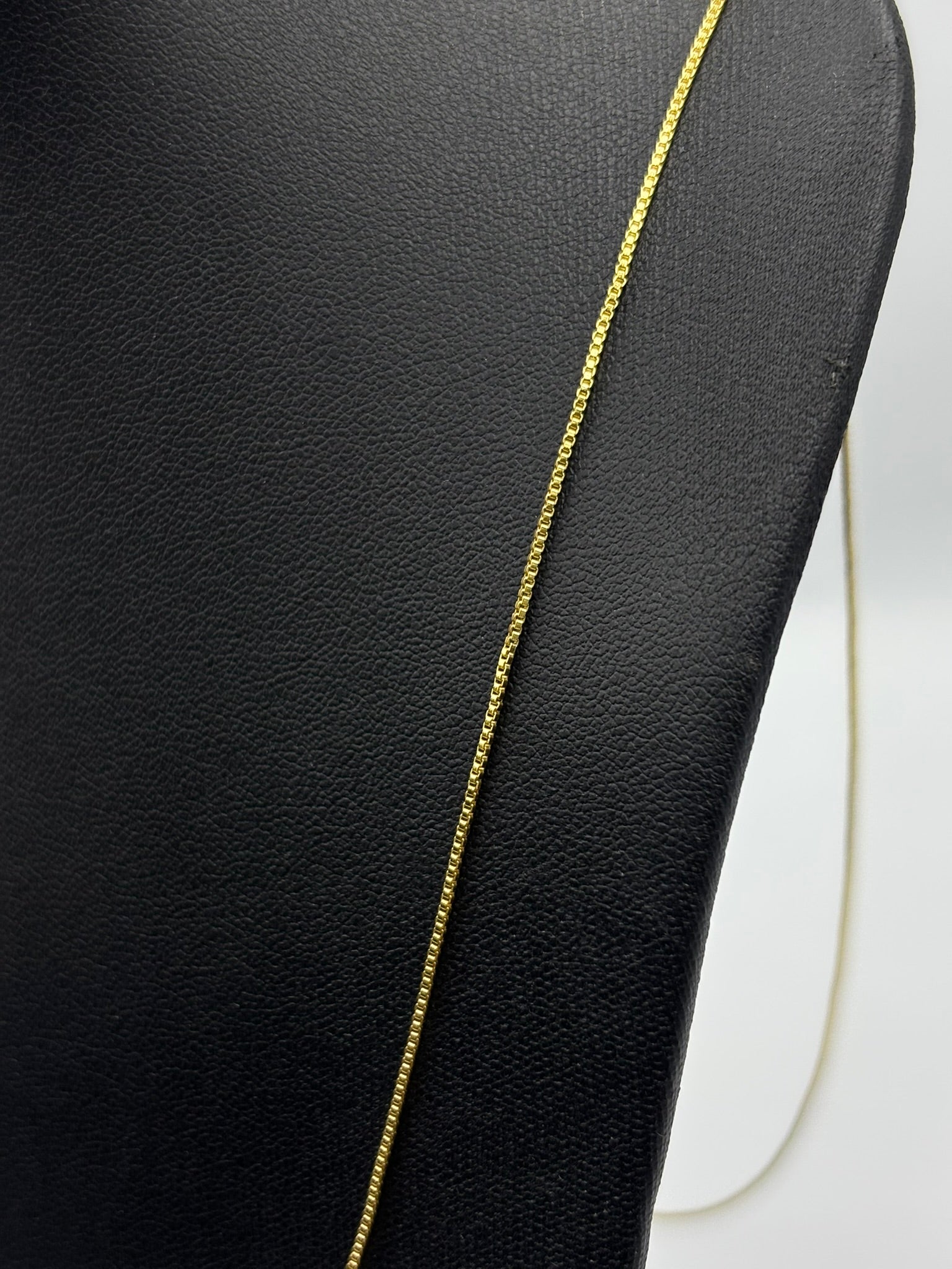 CORRENTE VENEZIANA 1MM - 45CM - BANHADO A OURO 18K